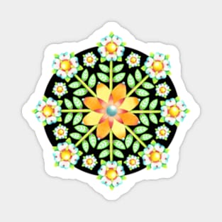 Folkloric Flower crown Sticker